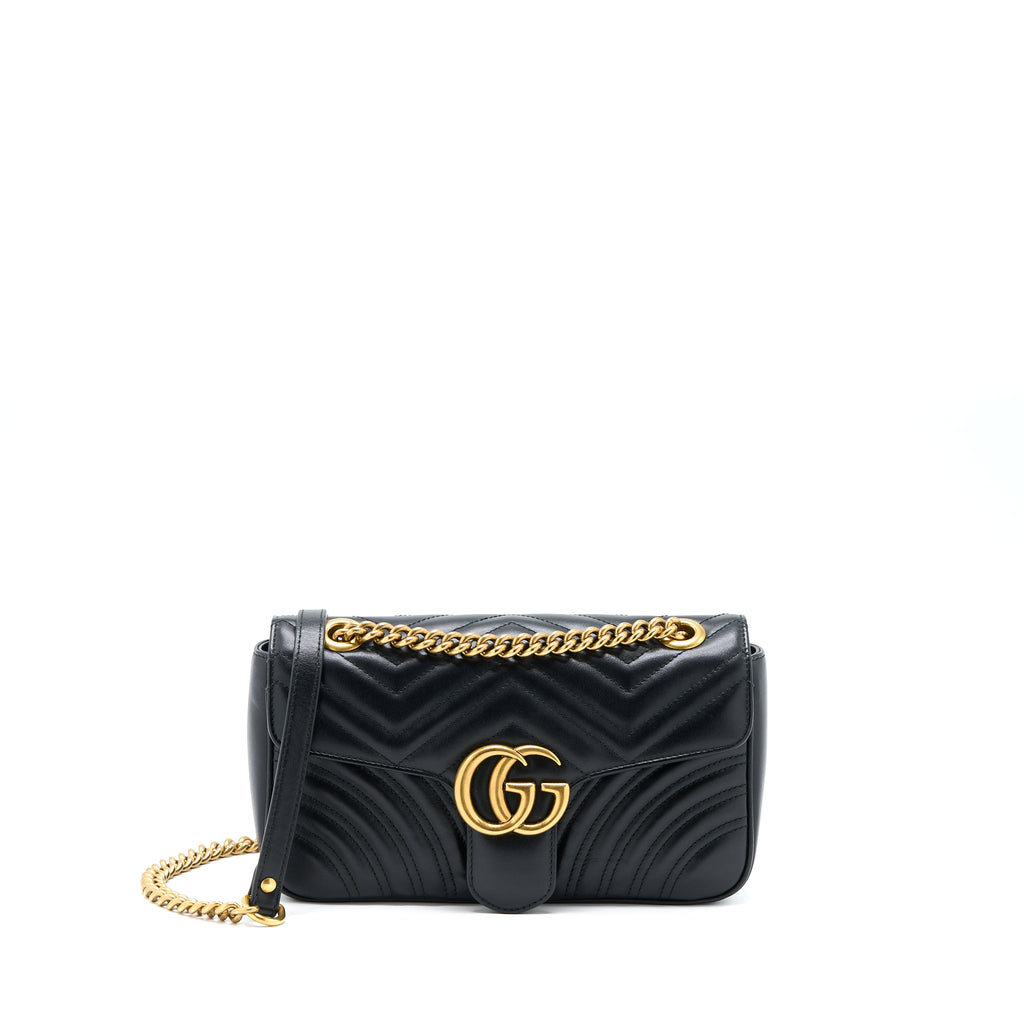 gucci-gg-marmont-small-matelasse-shoulder-bag-black-ghw-2