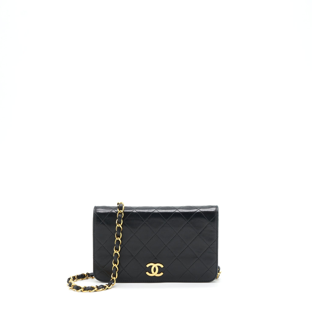 chanel-vintage-quilted-flap-chain-wallet-black-ghw