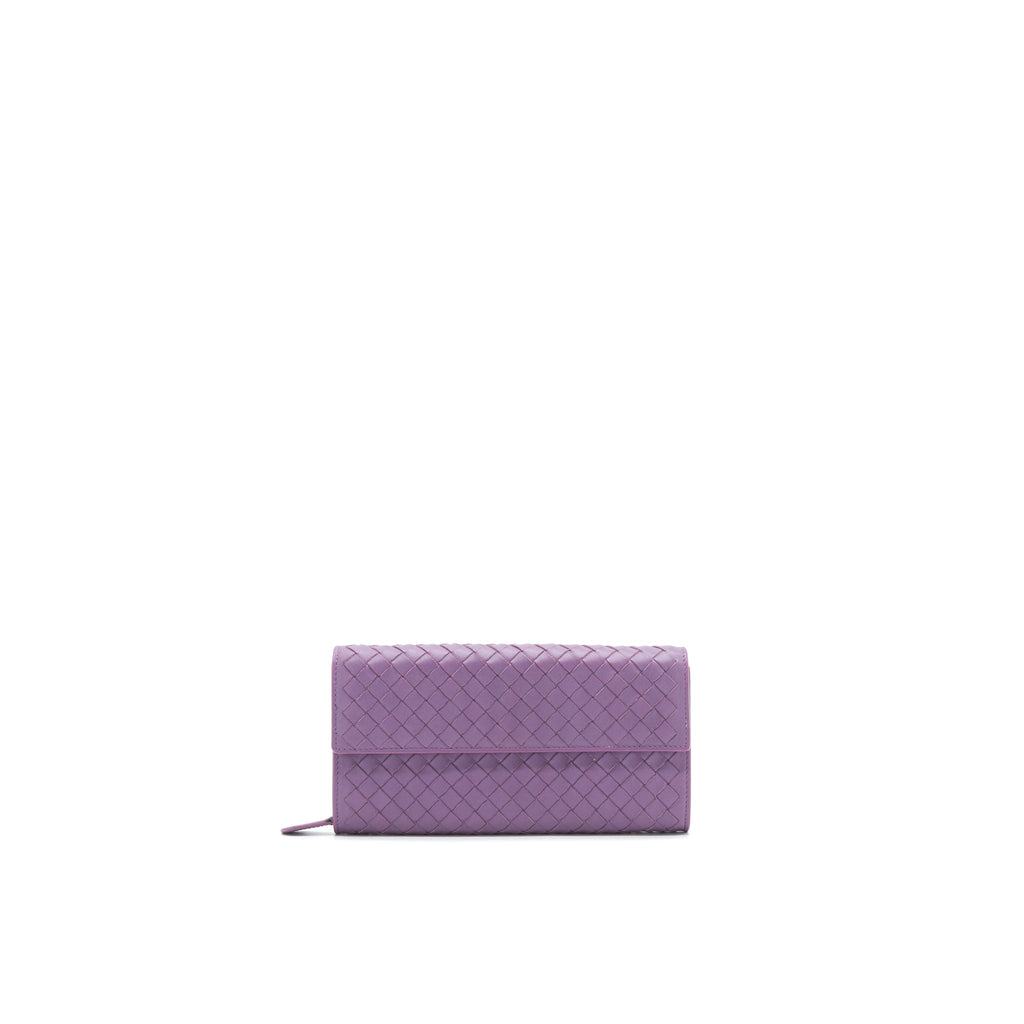 bottega-veneta-leather-small-compact-and-long-wallet-in-purple-sell-in-a-set
