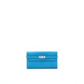 hermes-kelly-long-wallet-blue-shw