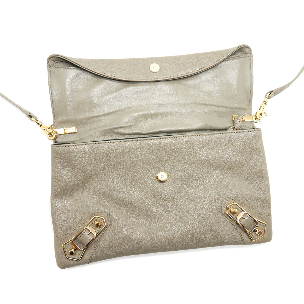 balenciaga-city-fold-clutch-shoulder-bag-grey-ghw