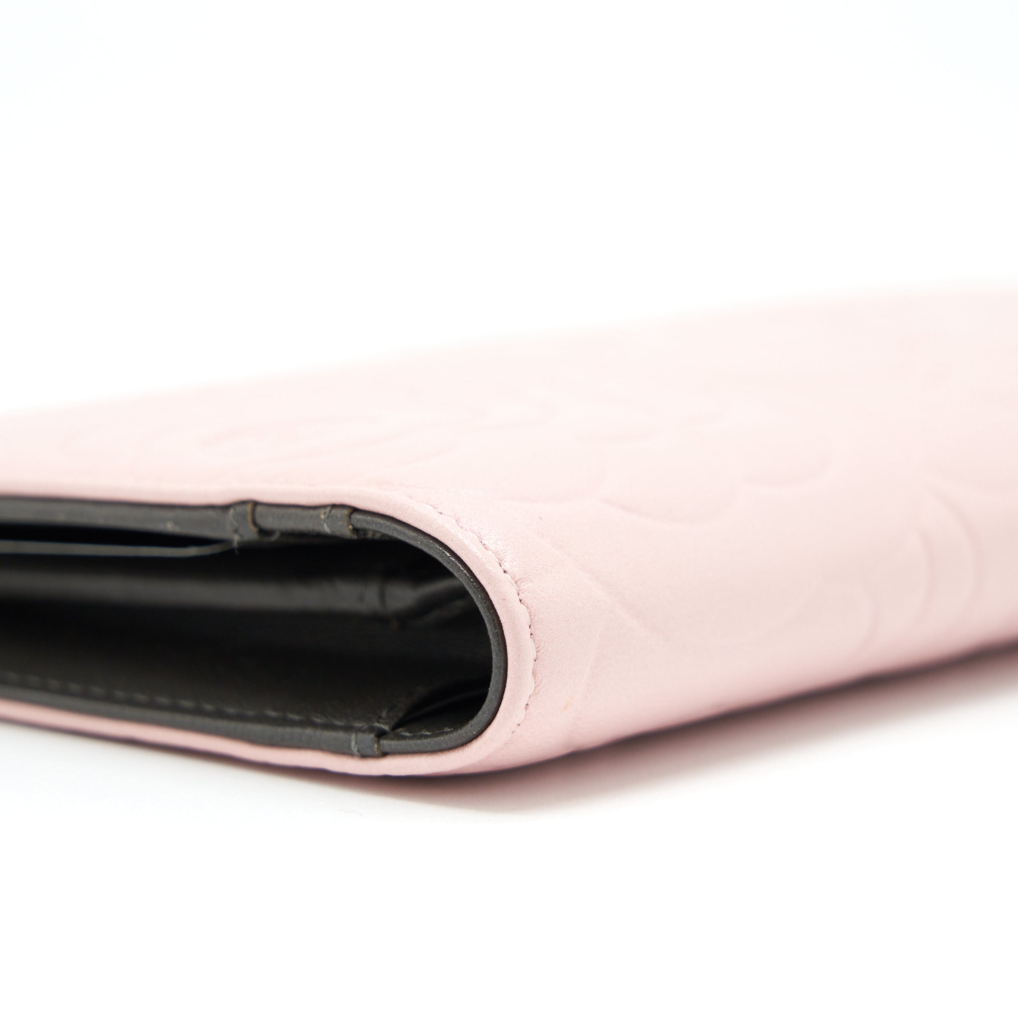 chanel-camellia-bag-long-wallet-lambskin-light-pink-dark-brown-with-shw