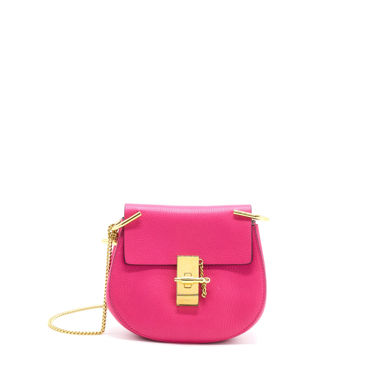 chloe-drew-shoulder-bag-grained-calfskin-pink-ghw