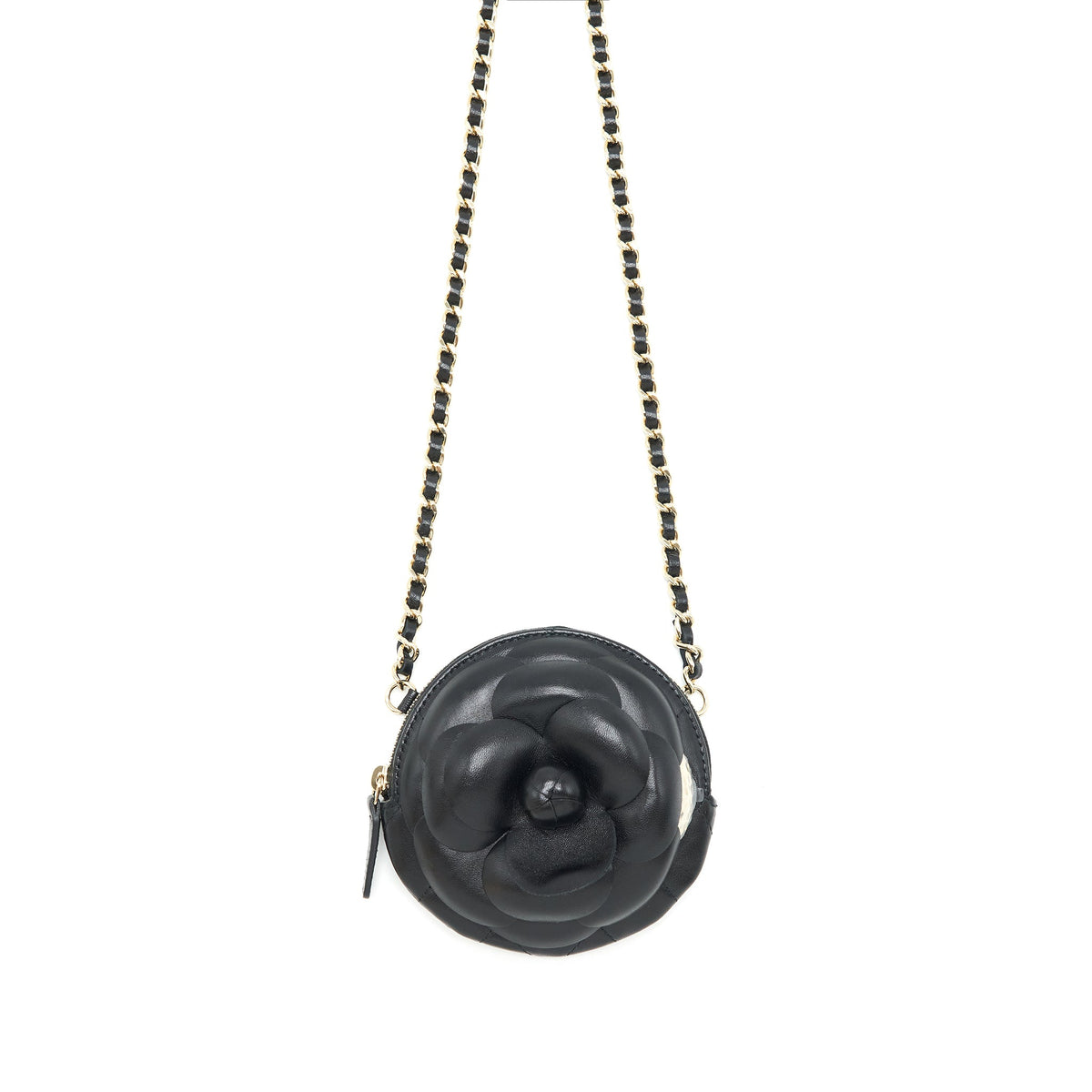 chanel-mini-round-camellia-zippy-wallet-with-chain-black-ghw