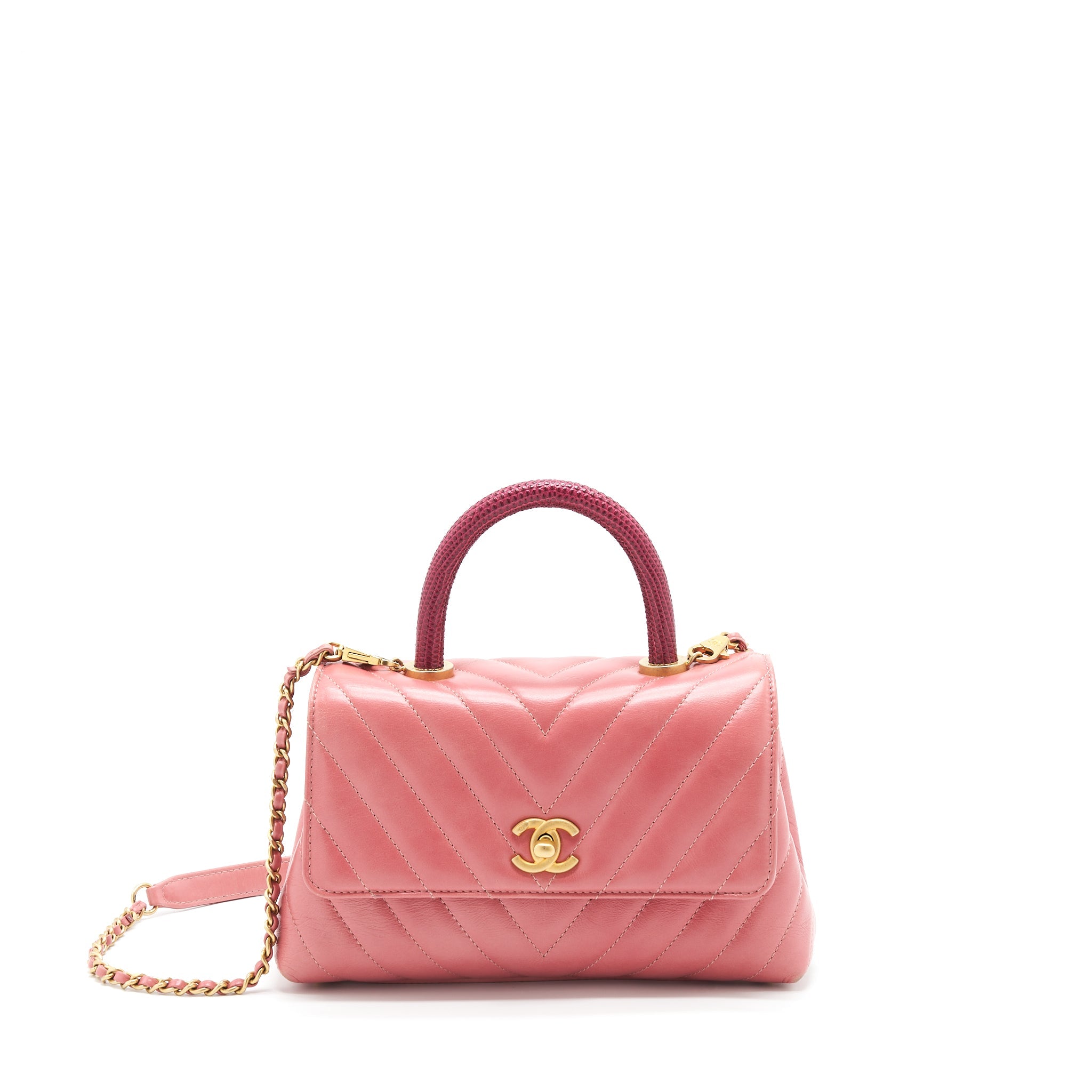 chanel-small-coco-handle-chevron-calfskin-with-lizard-handle-pink-ghw-1