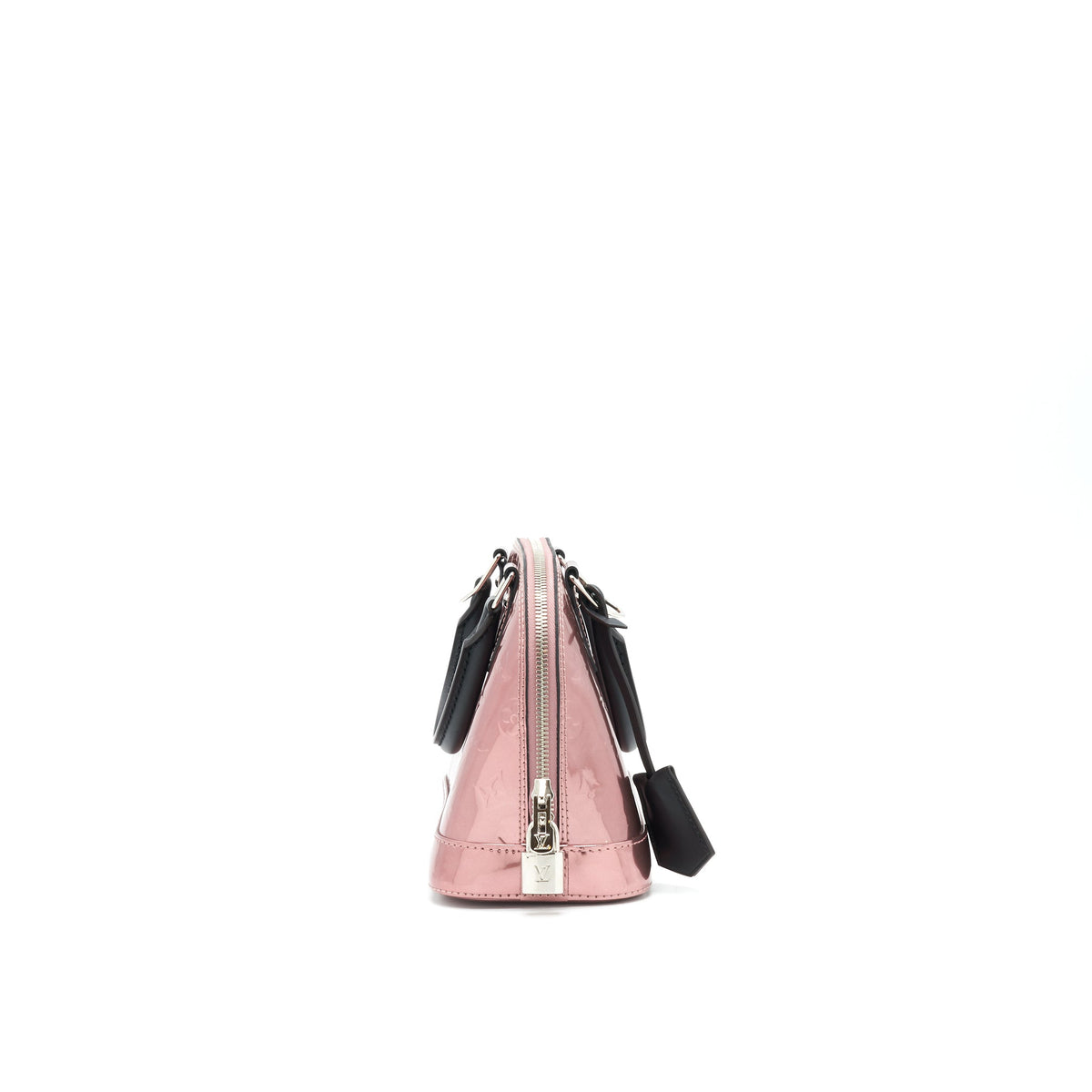 louis-vuitton-alma-bb-patent-leather-metallic-pink-with-black-handle-shw