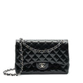 chanel-classic-flap-bag-jumbo-patent-black-shw