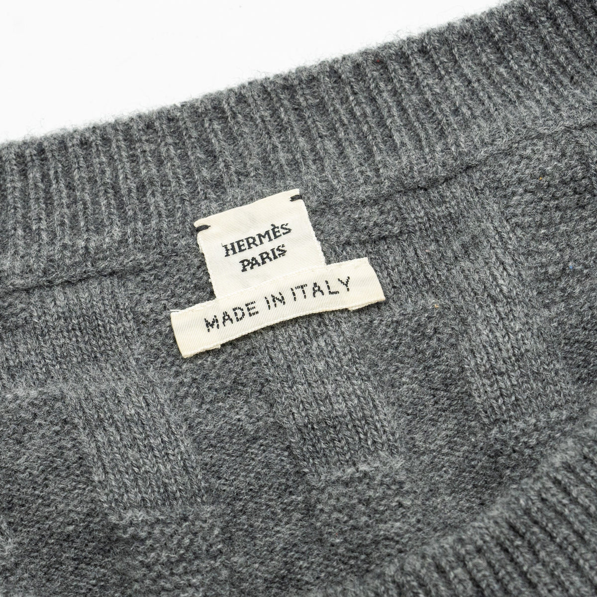 hermes-size-38-long-sleeve-knit-dress-virgin-wool-grey