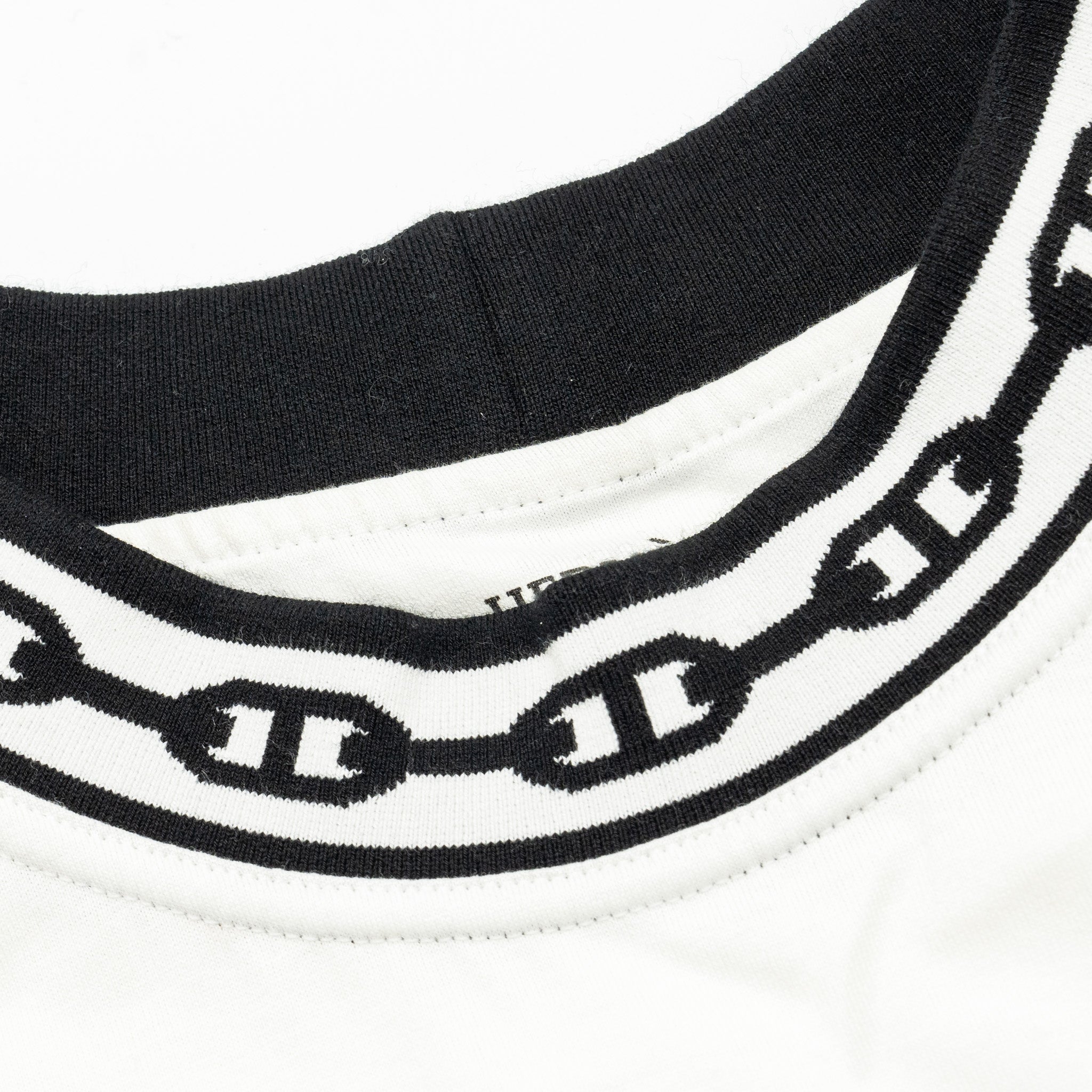 hermes-size-42-robe-detail-chaine-ancre-jersey-dress-cotton-white-black