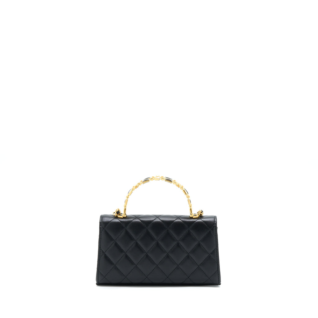 chanel-22b-flap-bag-with-enamel-cc-logo-top-handle-lambskin-black-brushed-ghw-1