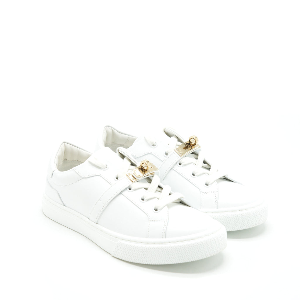 hermes-size36-day-sneaker-calfskin-white-with-gold-plated-kelly-buckle