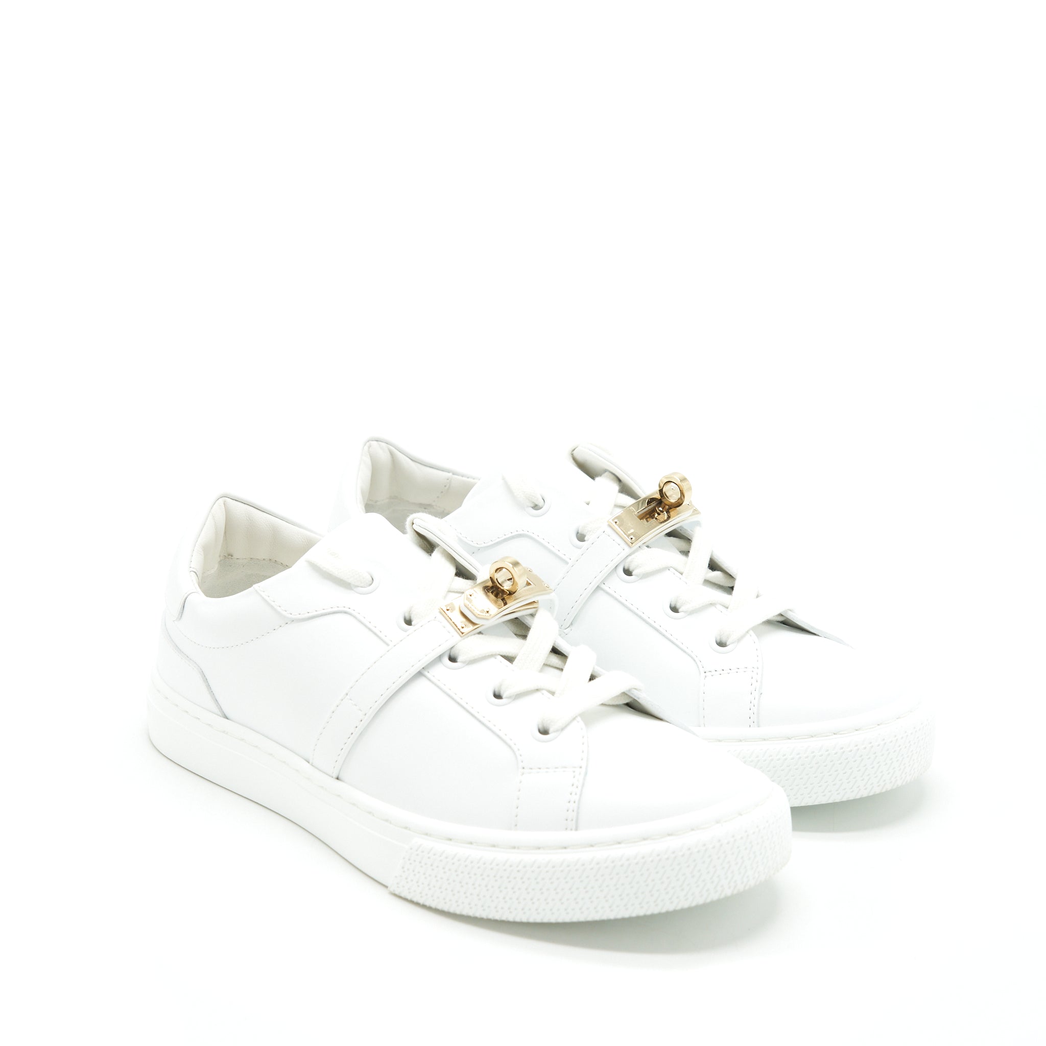 hermes-size36-day-sneaker-calfskin-white-with-gold-plated-kelly-buckle