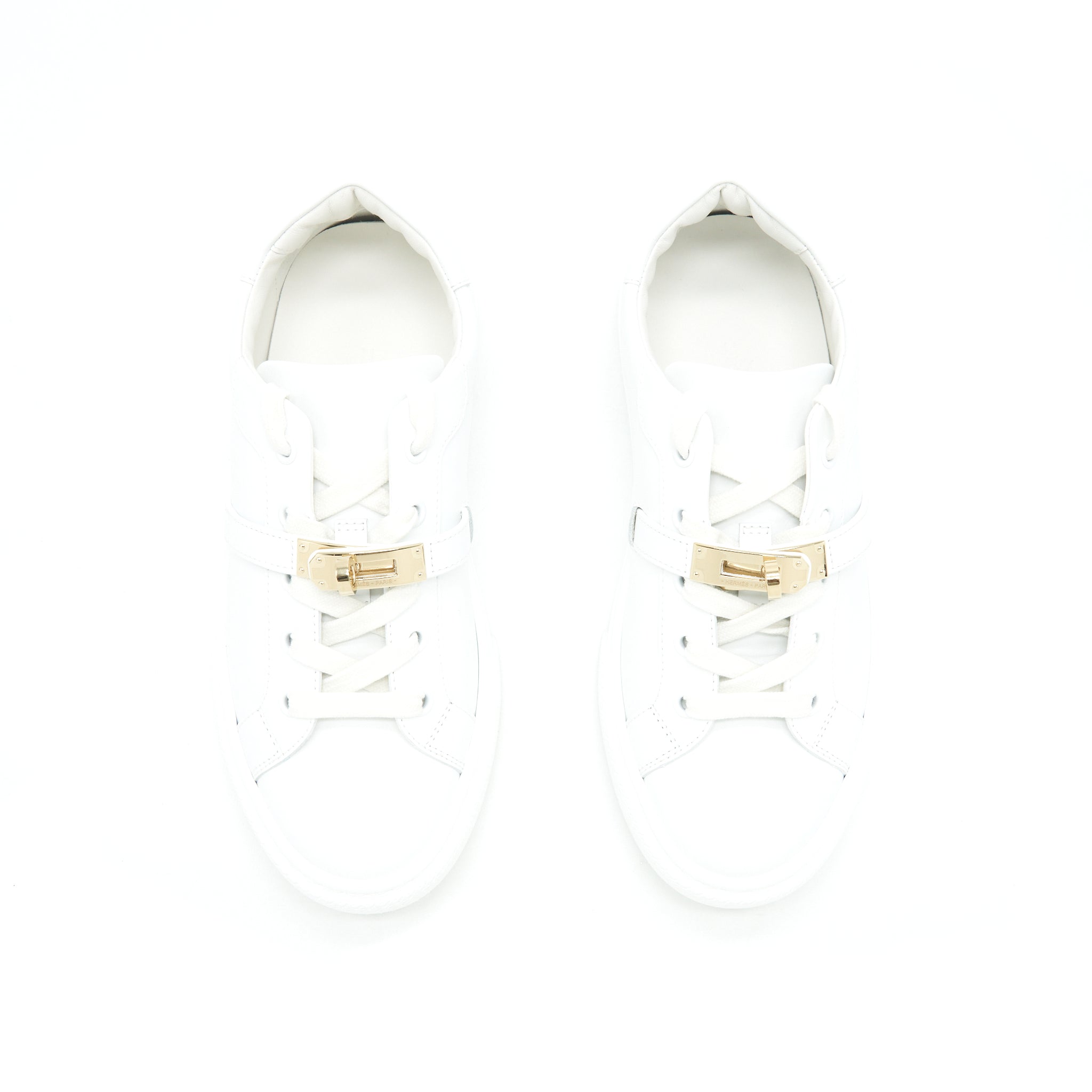 hermes-size36-day-sneaker-calfskin-white-with-gold-plated-kelly-buckle