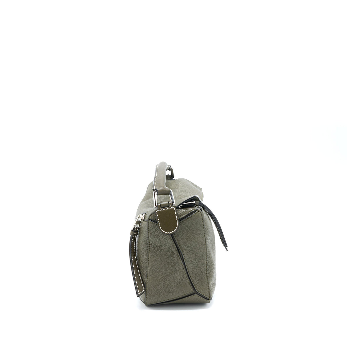 loewe-small-puzzle-bag-grained-calfskin-dark-khaki-green-shw