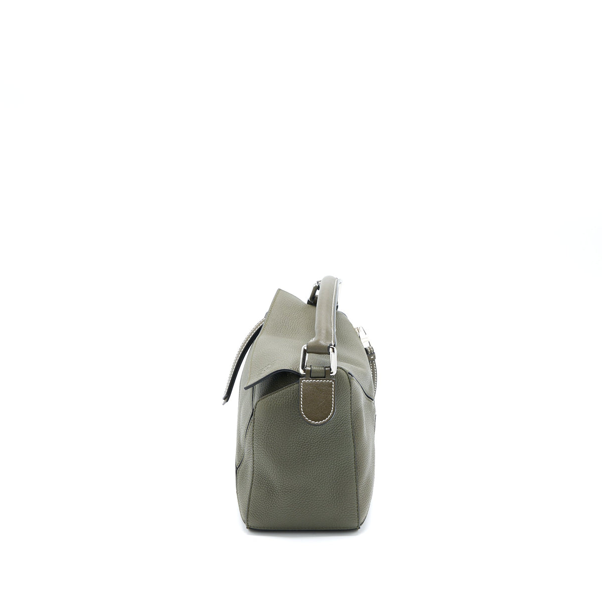 loewe-small-puzzle-bag-grained-calfskin-dark-khaki-green-shw