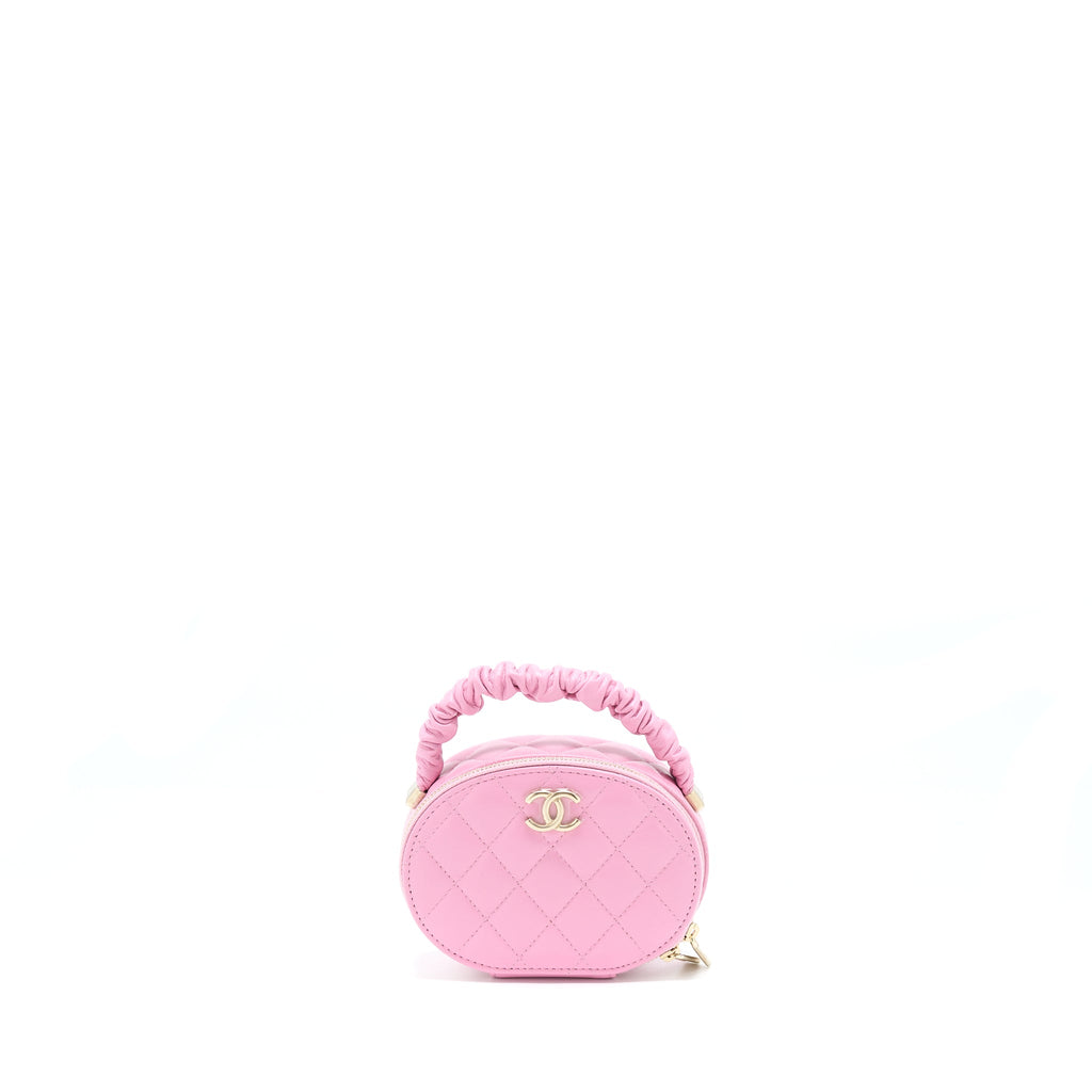 chanel-22s-top-handle-mini-round-vanity-clutch-lambskin-pink-lghw