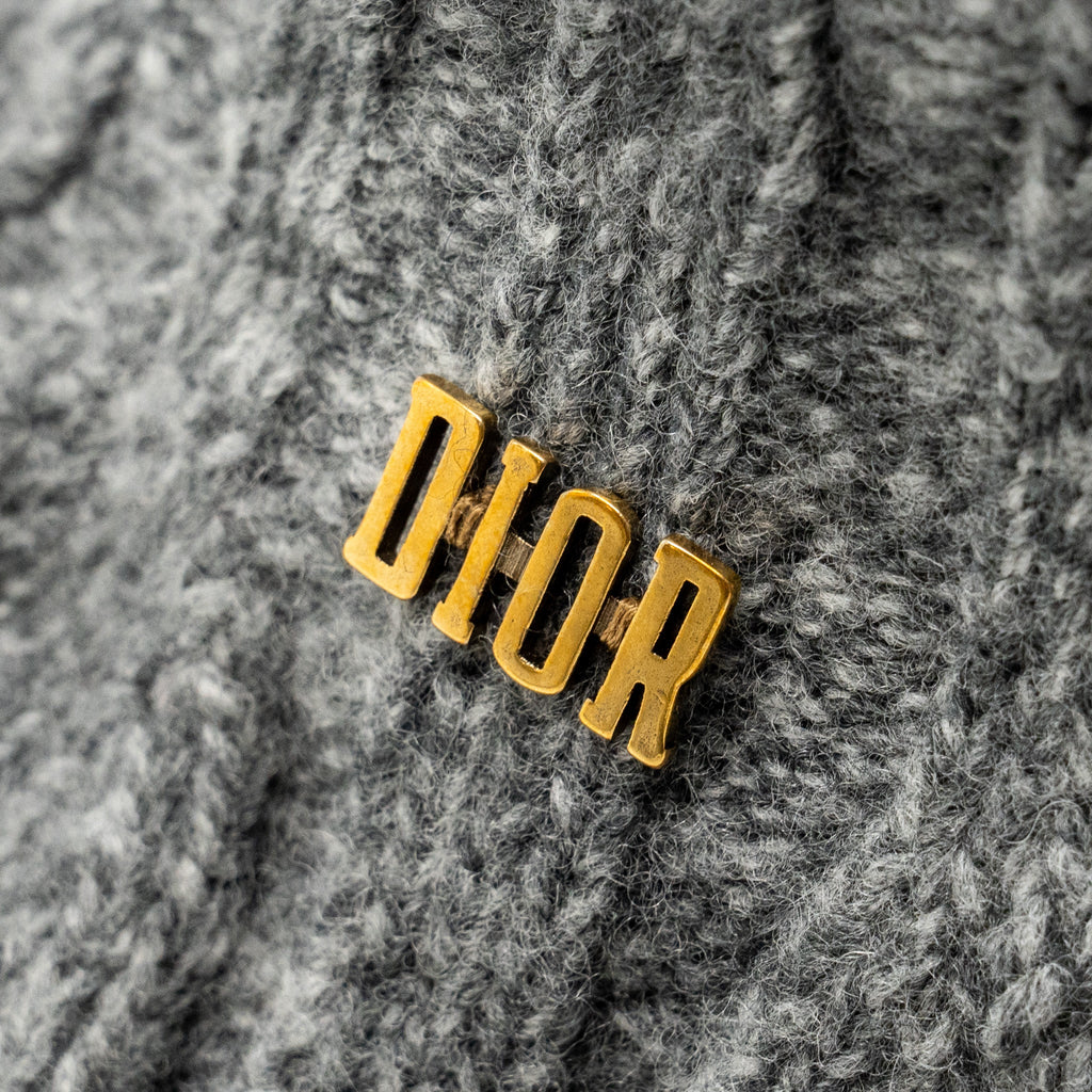 dior-letter-logo-wire-brimmed-beanie-wool-grey