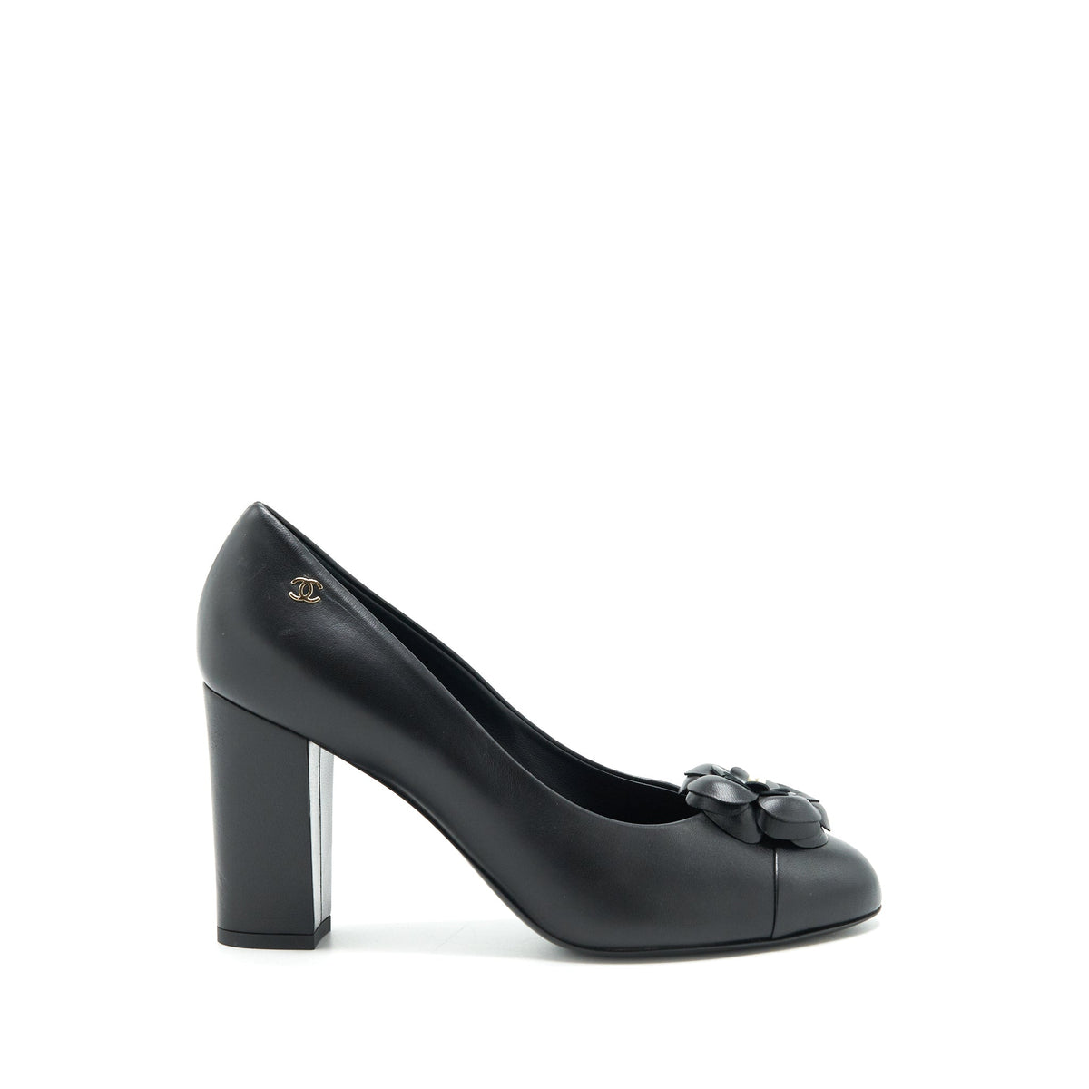 chanel-size-38-5c-camellia-heels-black