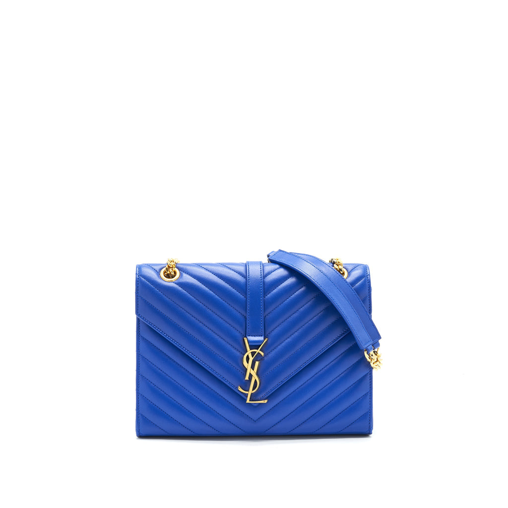 saint-laurent-ysl-chevron-monogram-flap-bag-blue-ghw