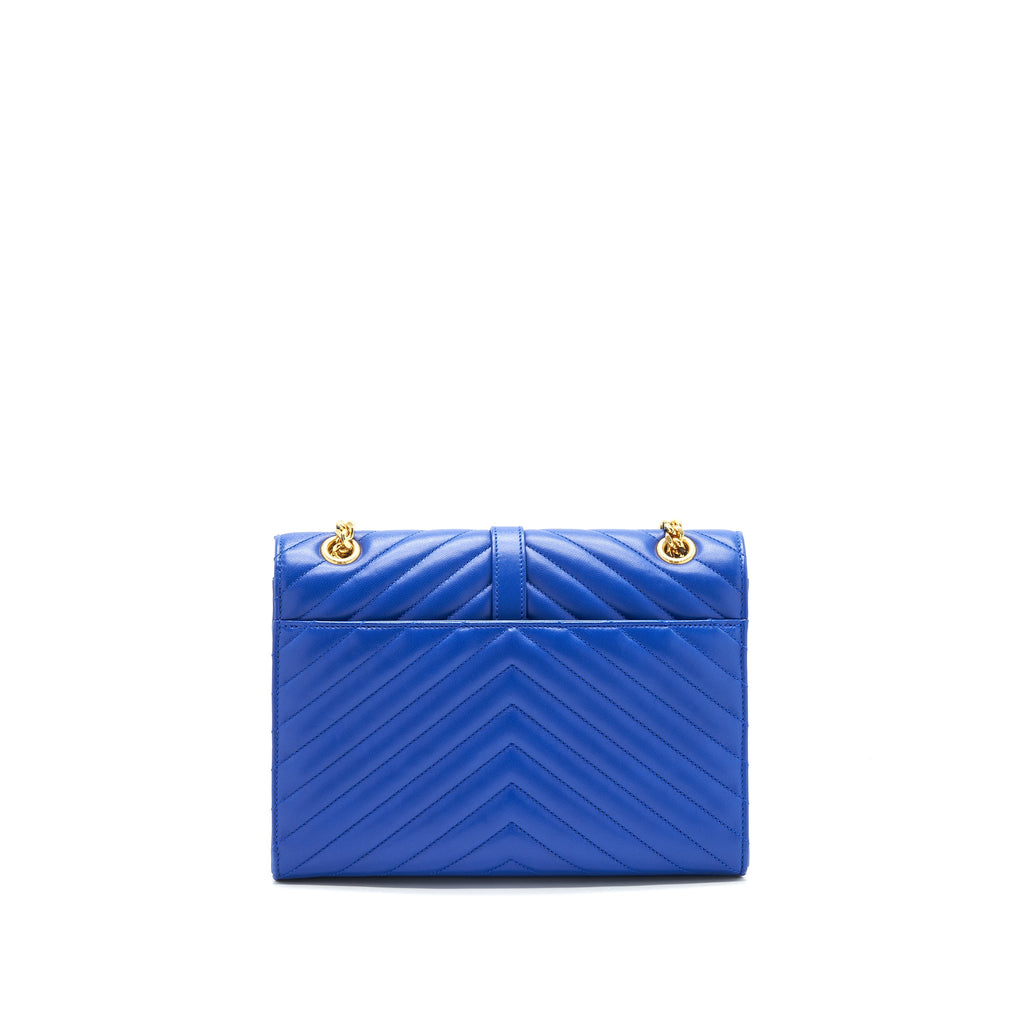 saint-laurent-ysl-chevron-monogram-flap-bag-blue-ghw