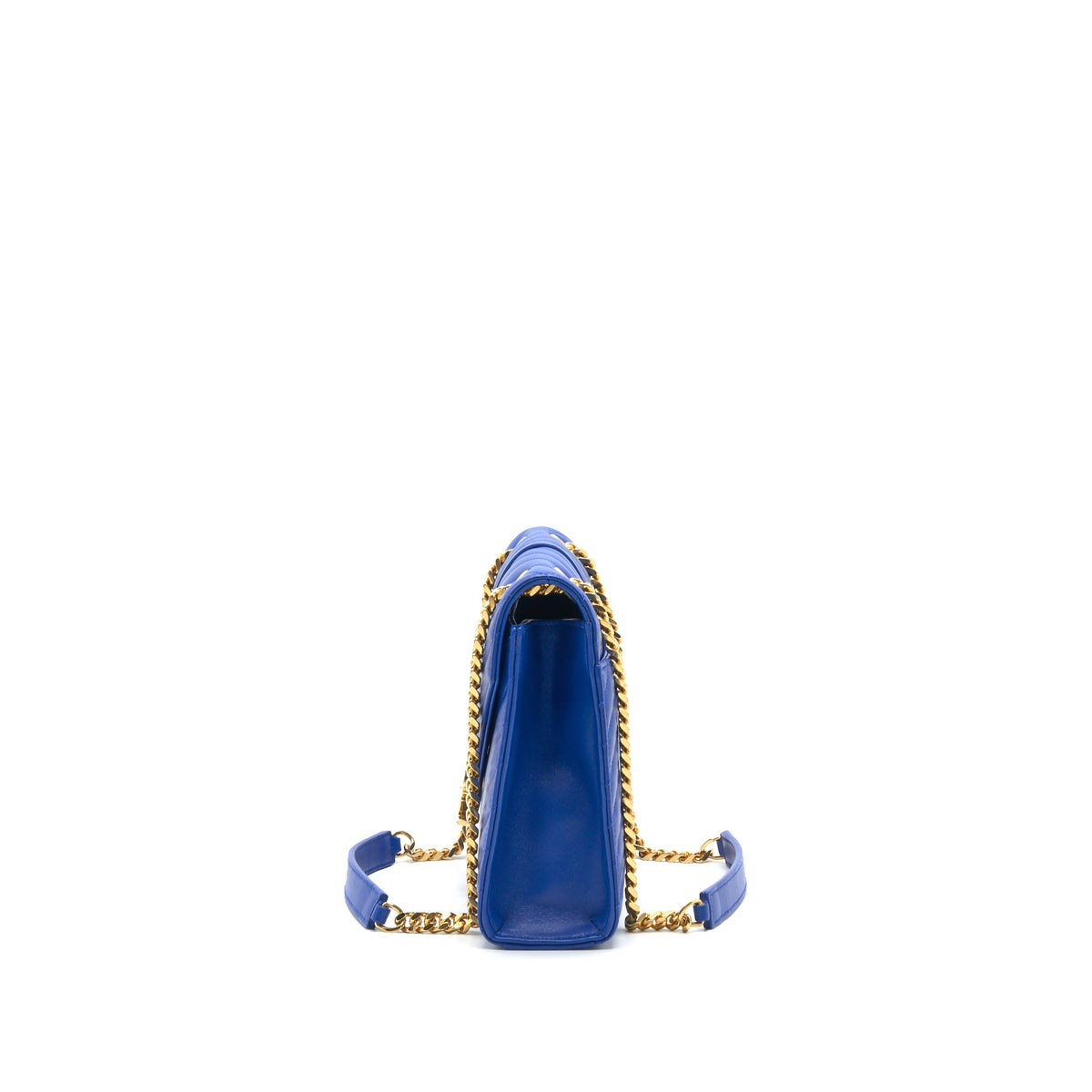 saint-laurent-ysl-chevron-monogram-flap-bag-blue-ghw