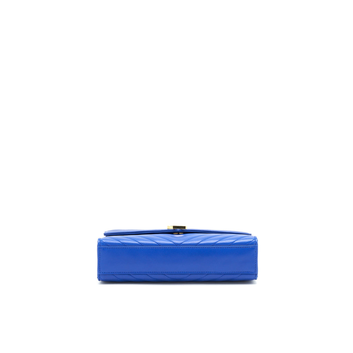 saint-laurent-ysl-chevron-monogram-flap-bag-blue-ghw