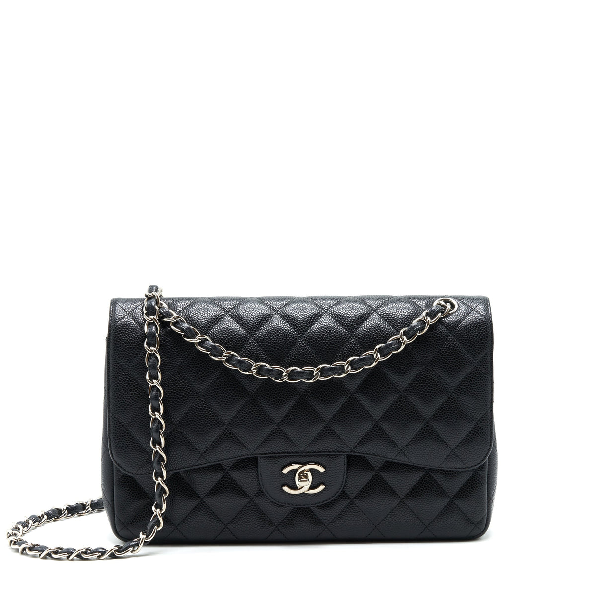 chanel-jumbo-classic-flap-bag-caviar-black-shw