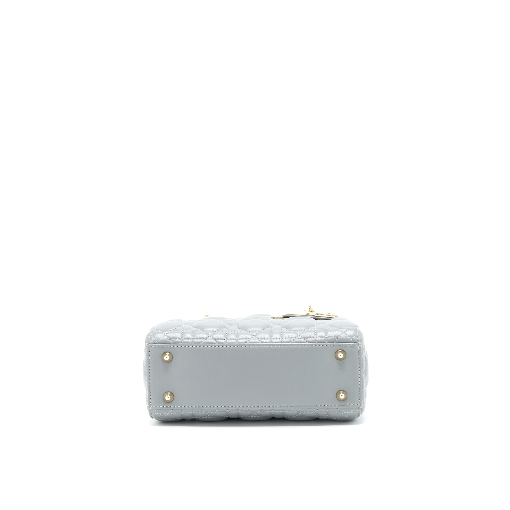 christian-dior-small-lady-dior-lambskin-grey-ghw