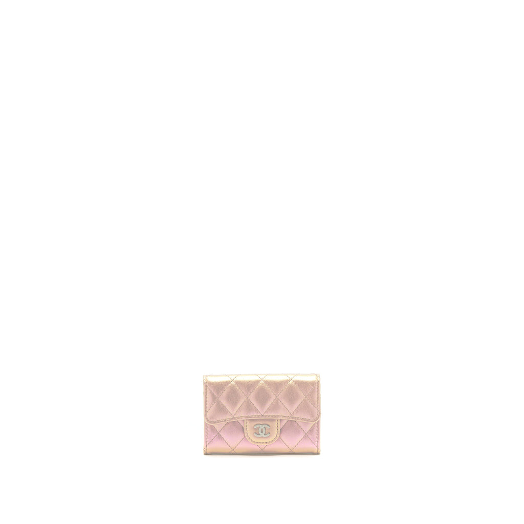 chanel-21k-iridescent-pink-flap-card-holder