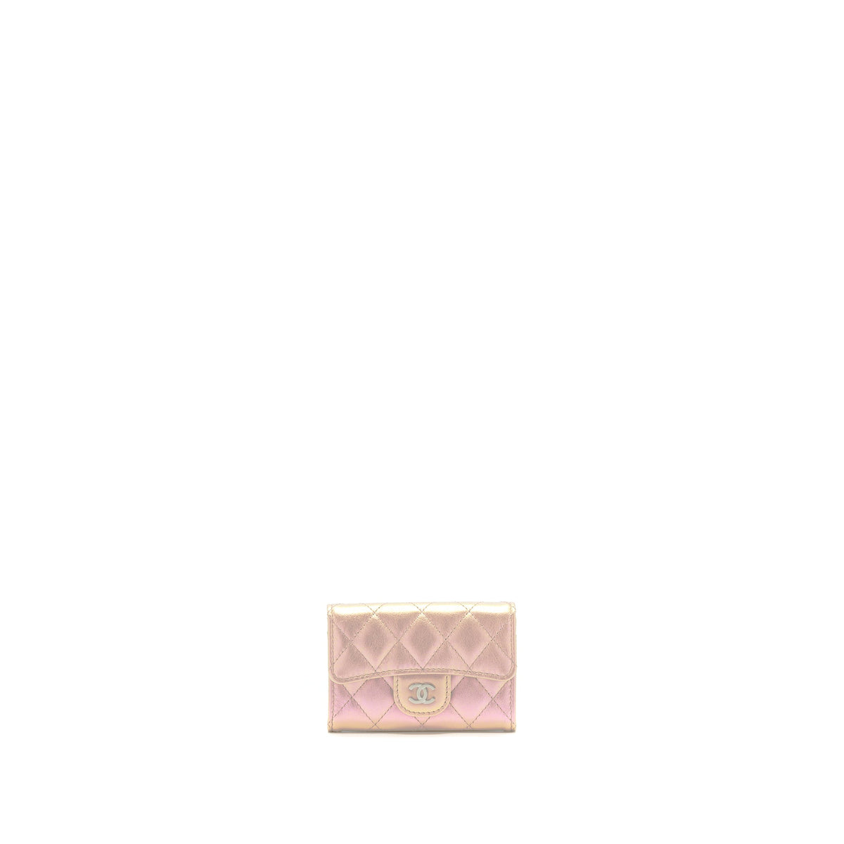 chanel-21k-iridescent-pink-flap-card-holder