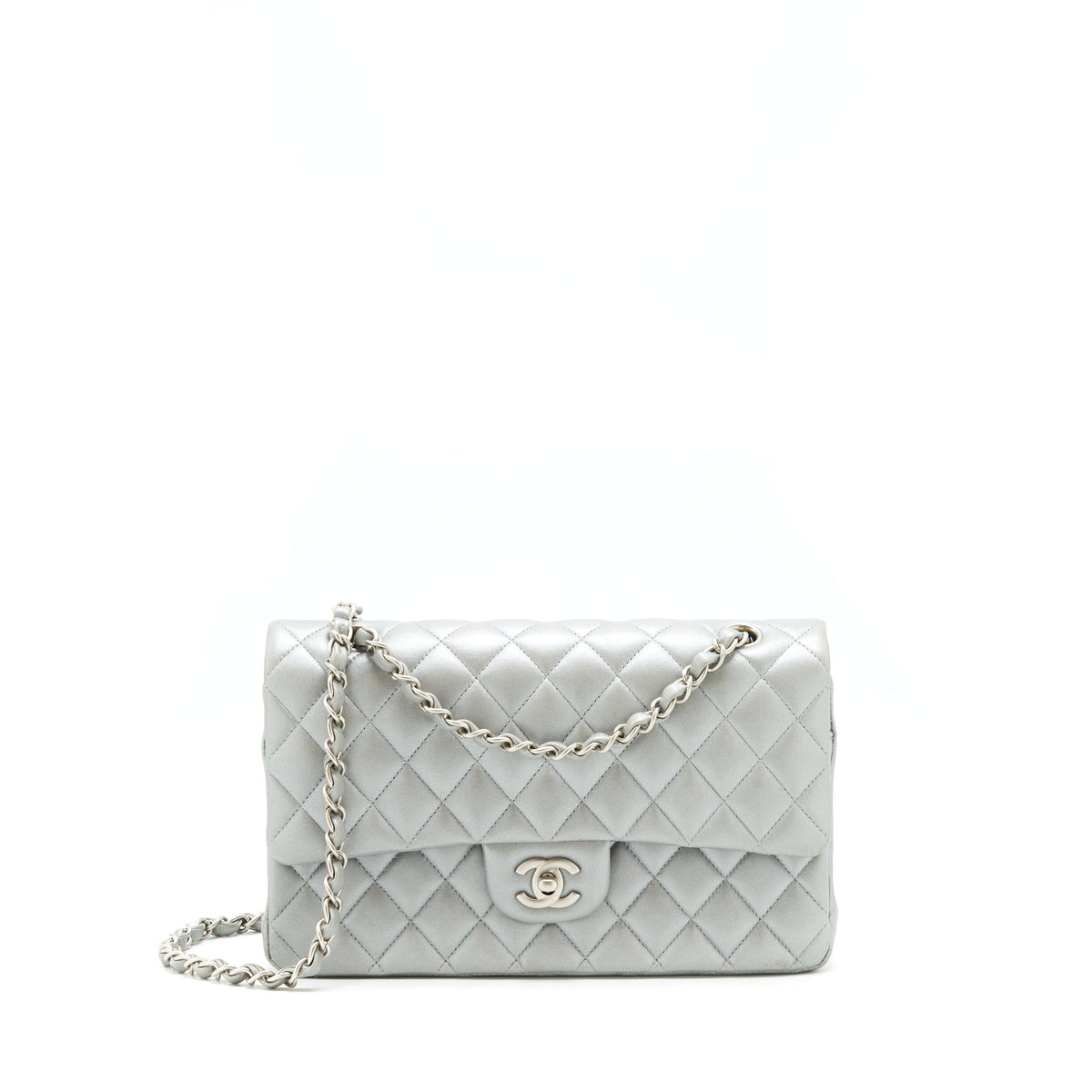 chanel-medium-classic-flap-bag-silver-grey-shw