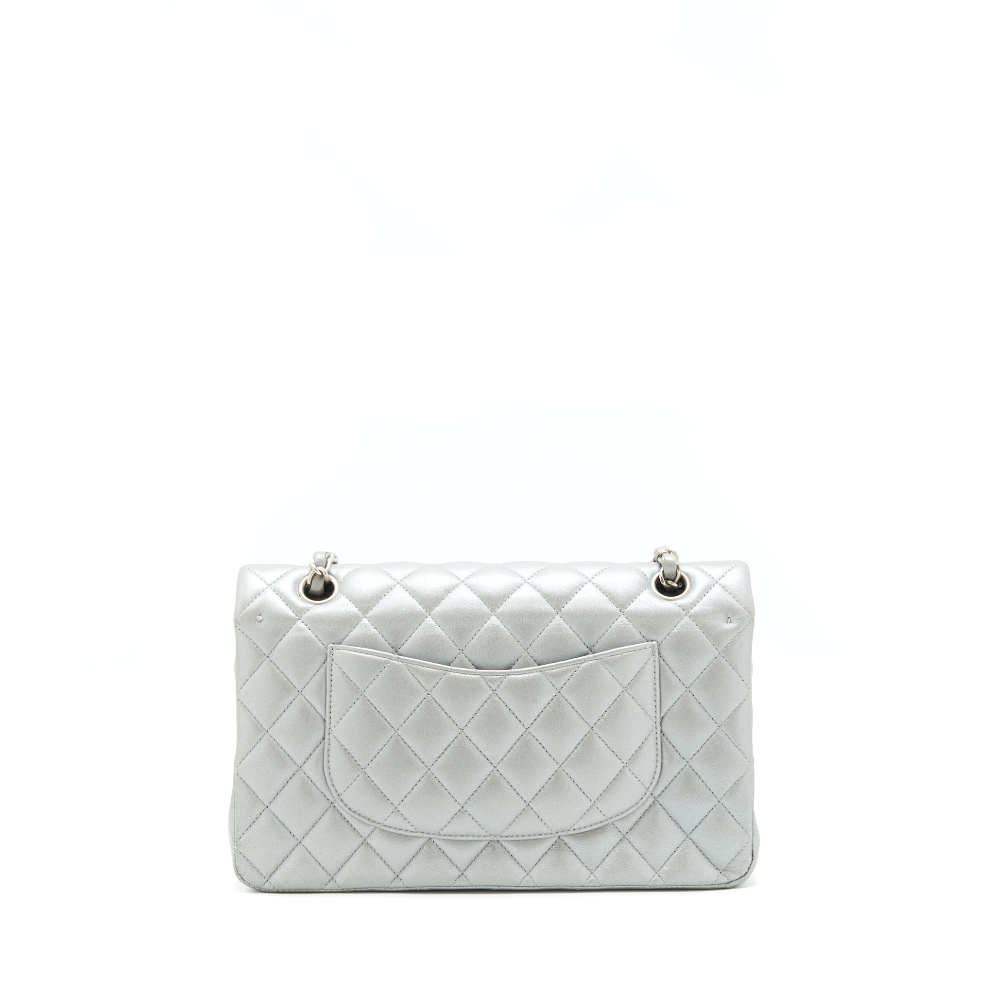 chanel-medium-classic-flap-bag-silver-grey-shw