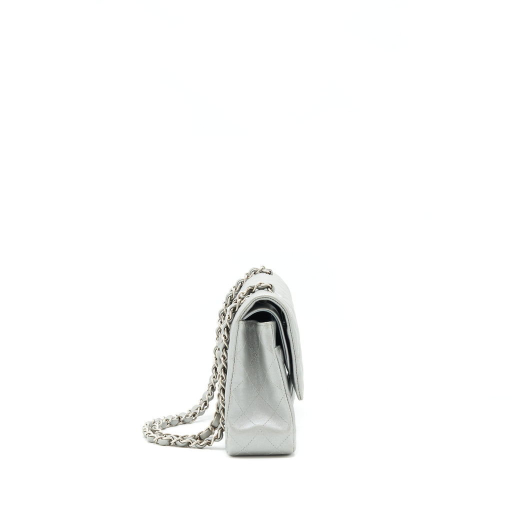 chanel-medium-classic-flap-bag-silver-grey-shw