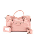 balenciaga-classic-city-bag-leather-pink-black-hardware