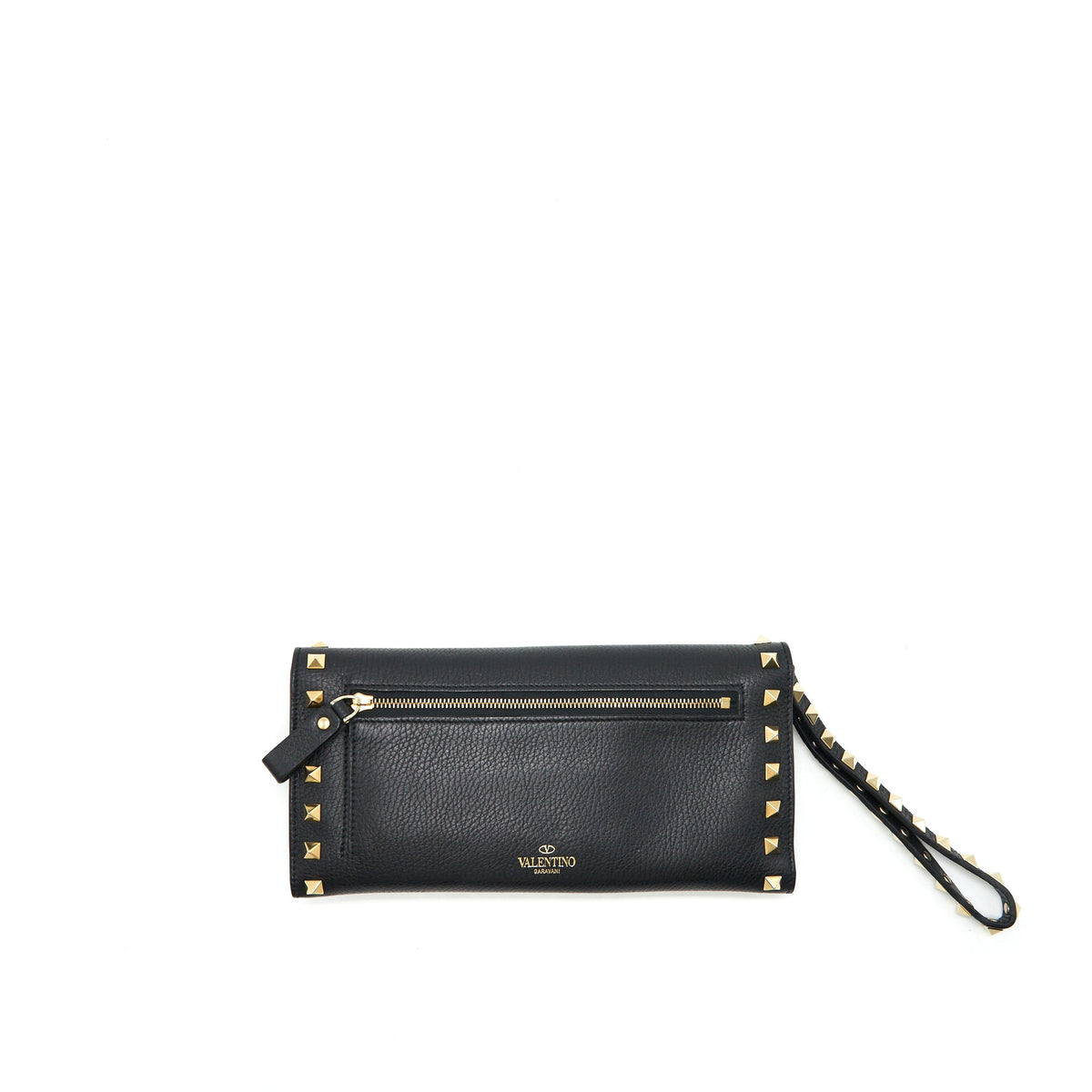 valentino-rockstud-long-wallet-black