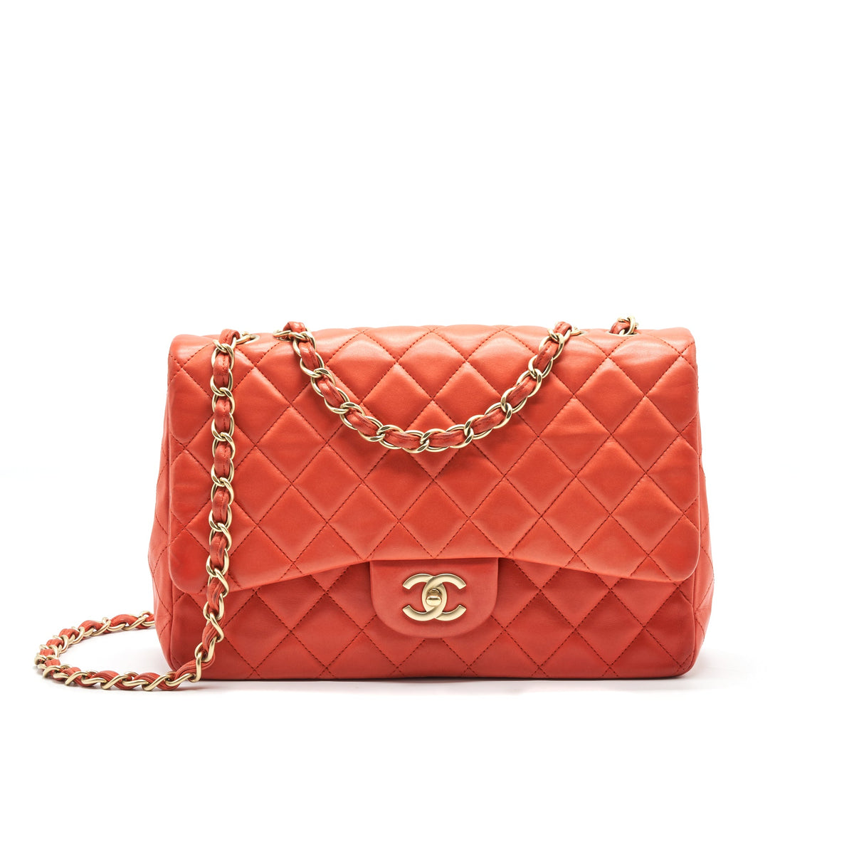 chanel-classic-single-flap-jumbo-bag-orange-lambskin-ghw