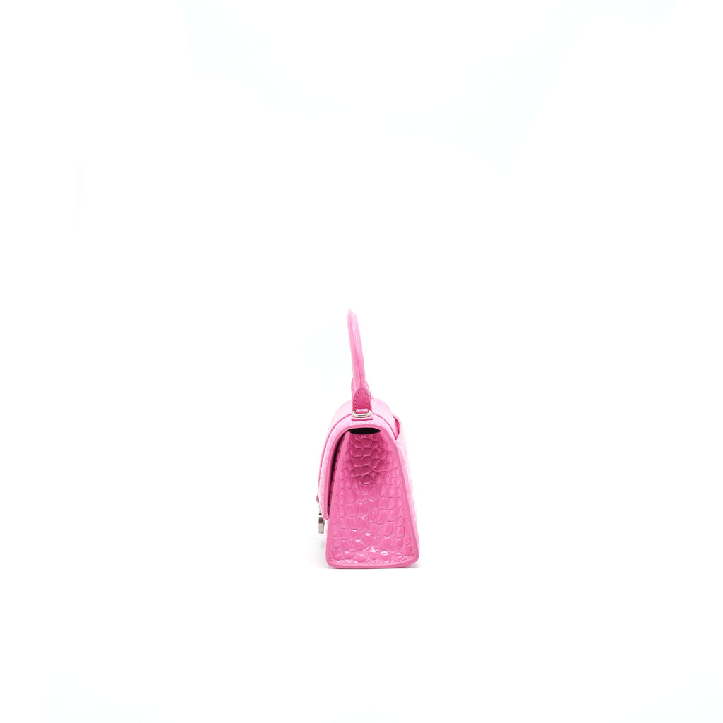 balenciaga-hourglass-xs-croc-effect-leather-tote-pink