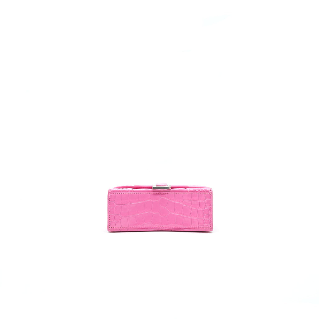 balenciaga-hourglass-xs-croc-effect-leather-tote-pink