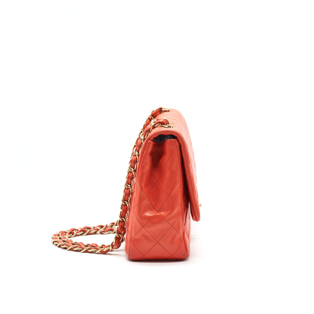 chanel-classic-single-flap-jumbo-bag-orange-lambskin-ghw