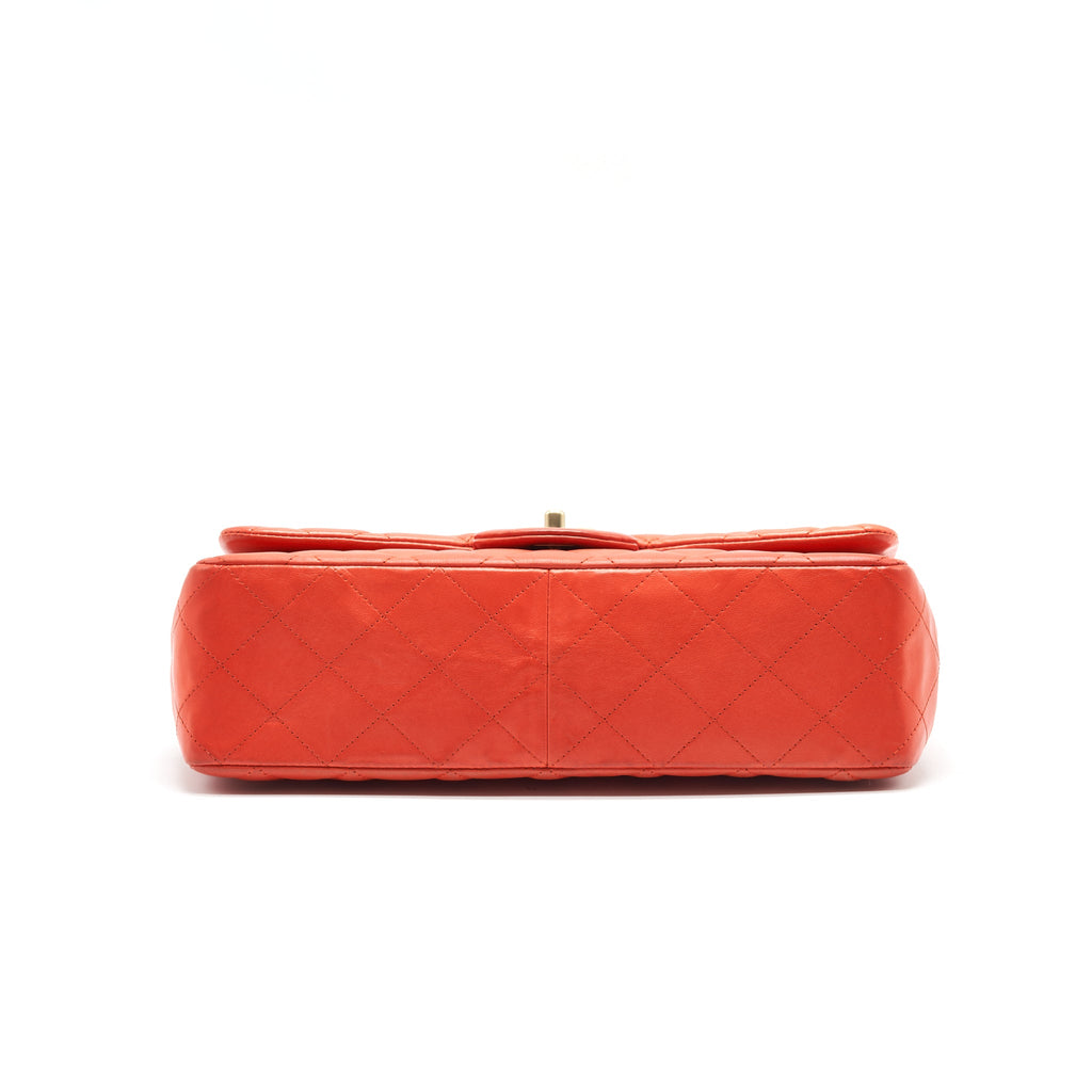 chanel-classic-single-flap-jumbo-bag-orange-lambskin-ghw