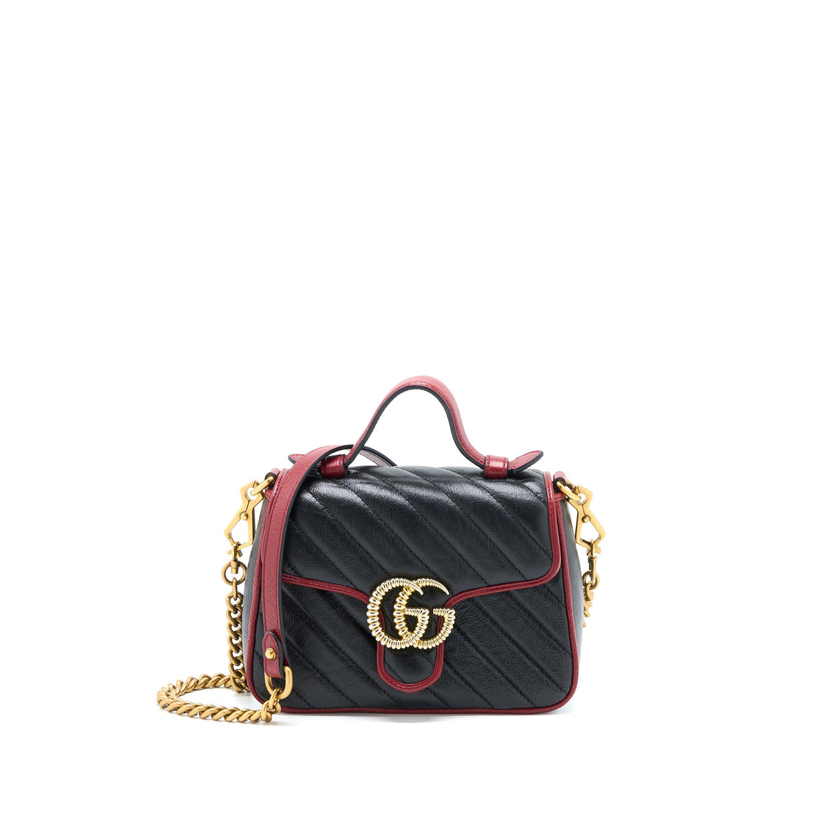 gucci-gg-marmont-mini-top-handle-bag-calfskin-black-red-ghw