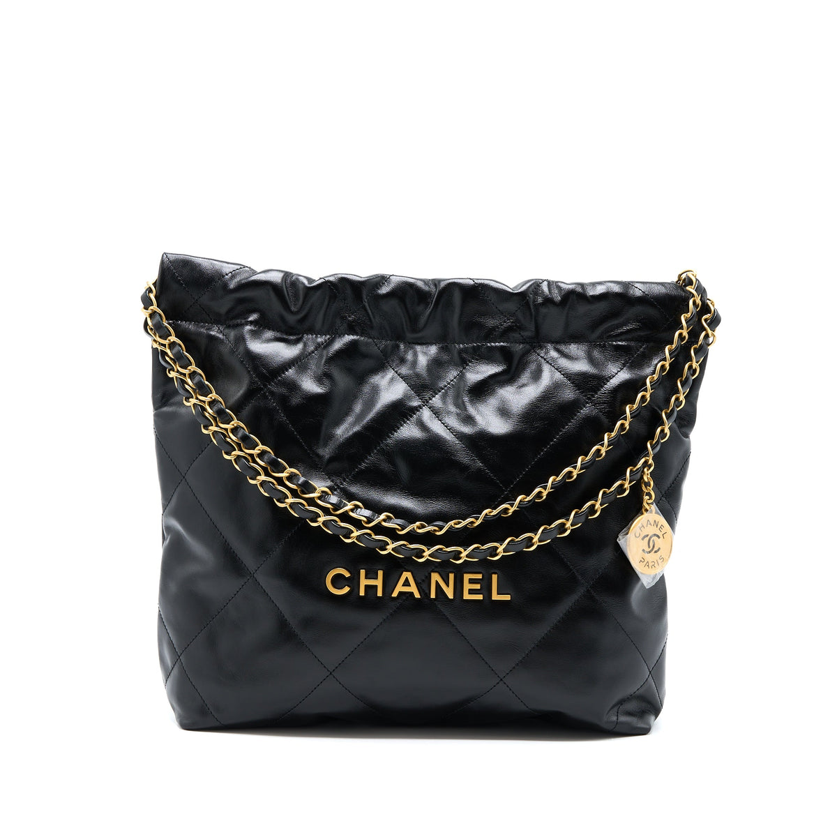 chanel-small-22-bag-gold-letter-shiny-calfskin-black-ghw-microchip-1