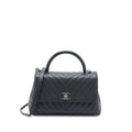 copy-of-chanel-medium-coco-handle-chevron-caviar-black-shw