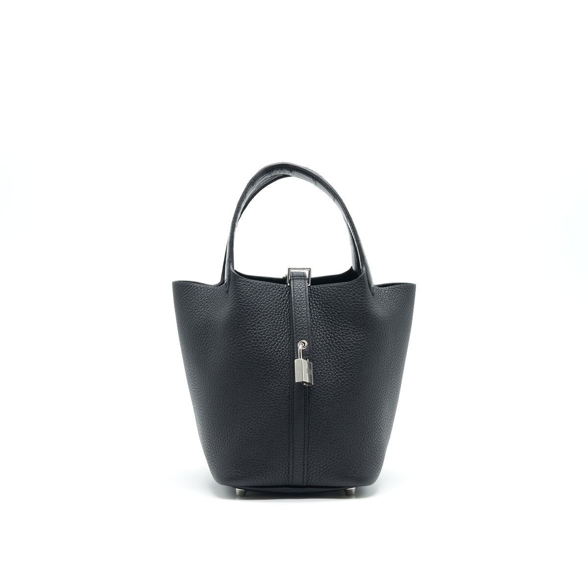 hermes-picotin-lock-18-touch-bag-clemence-with-alligator-handle-black-shw