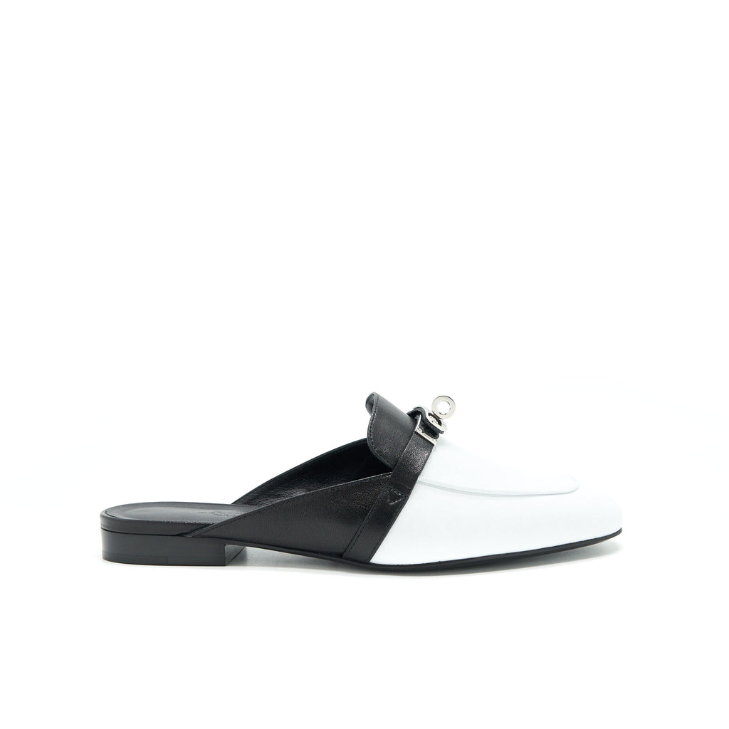 hermes-size38-oz-mule-blanc-noir