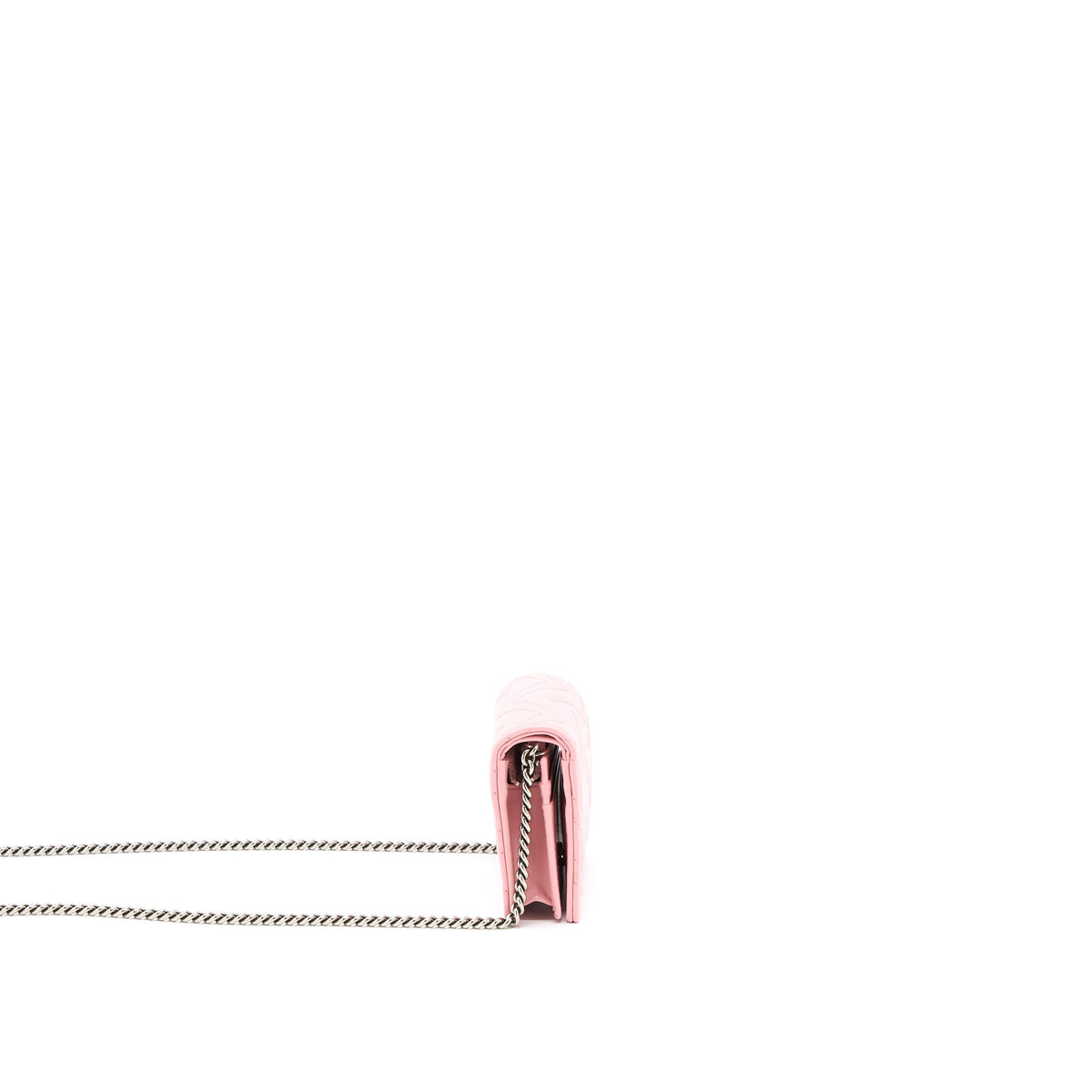 gucci-marmont-card-holder-chain-calfskin-pink-shw