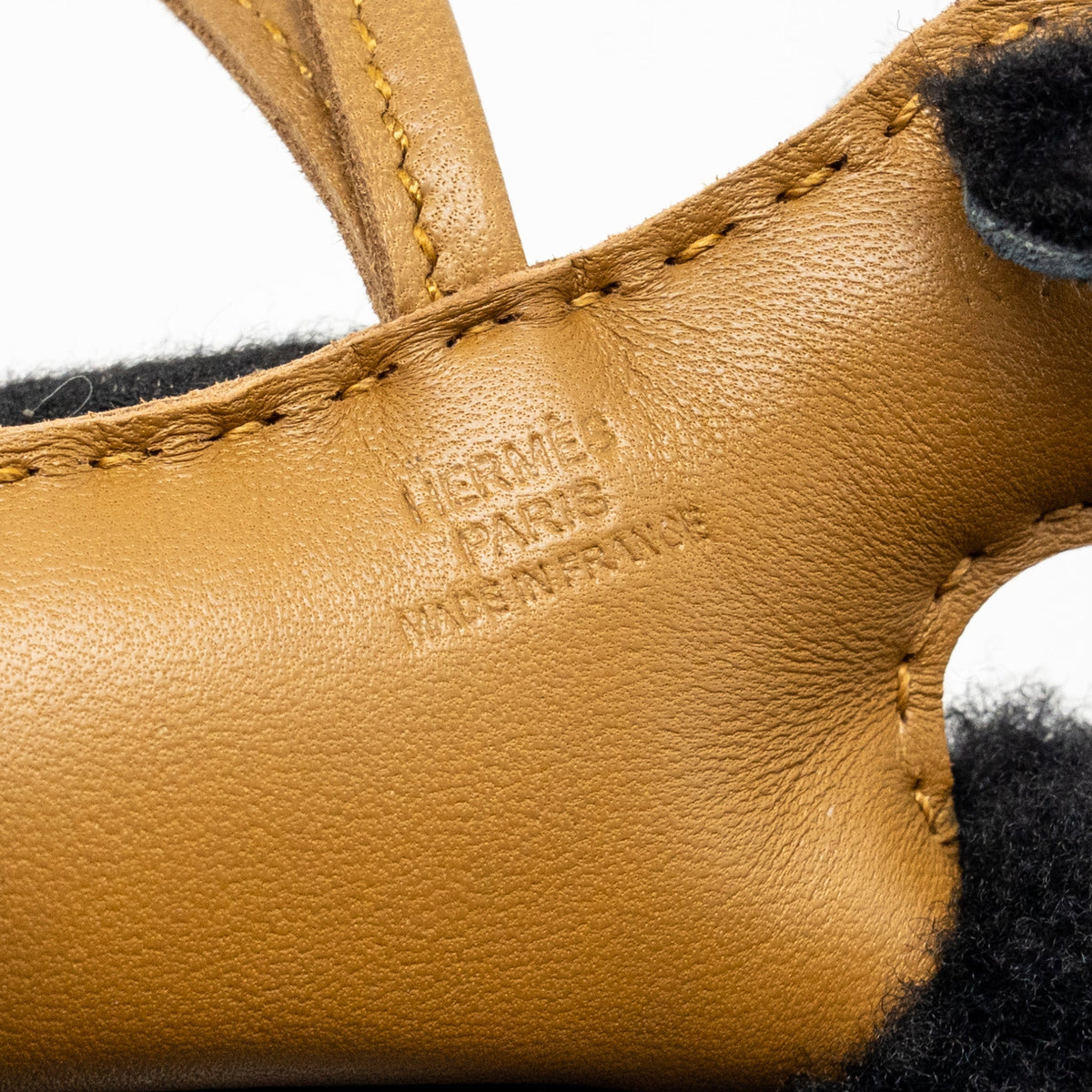 hermes-budy-shearing-bag-charm-wool-lambskin-black-kraft-stamp-k-copy