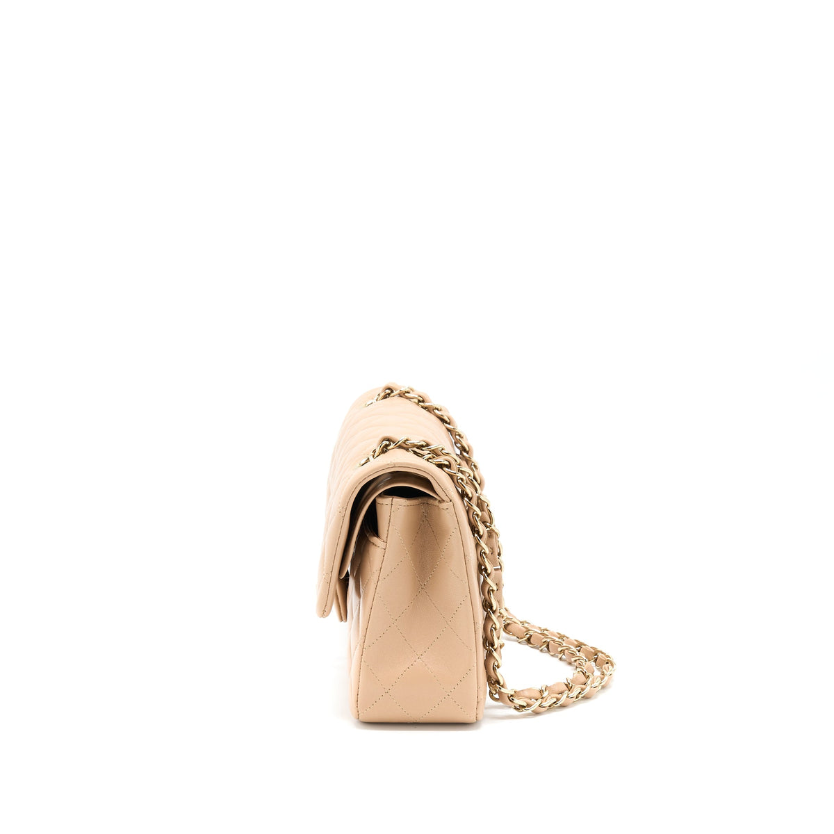 chanel-22b-small-classic-flap-bag-lambskin-beige-lghw