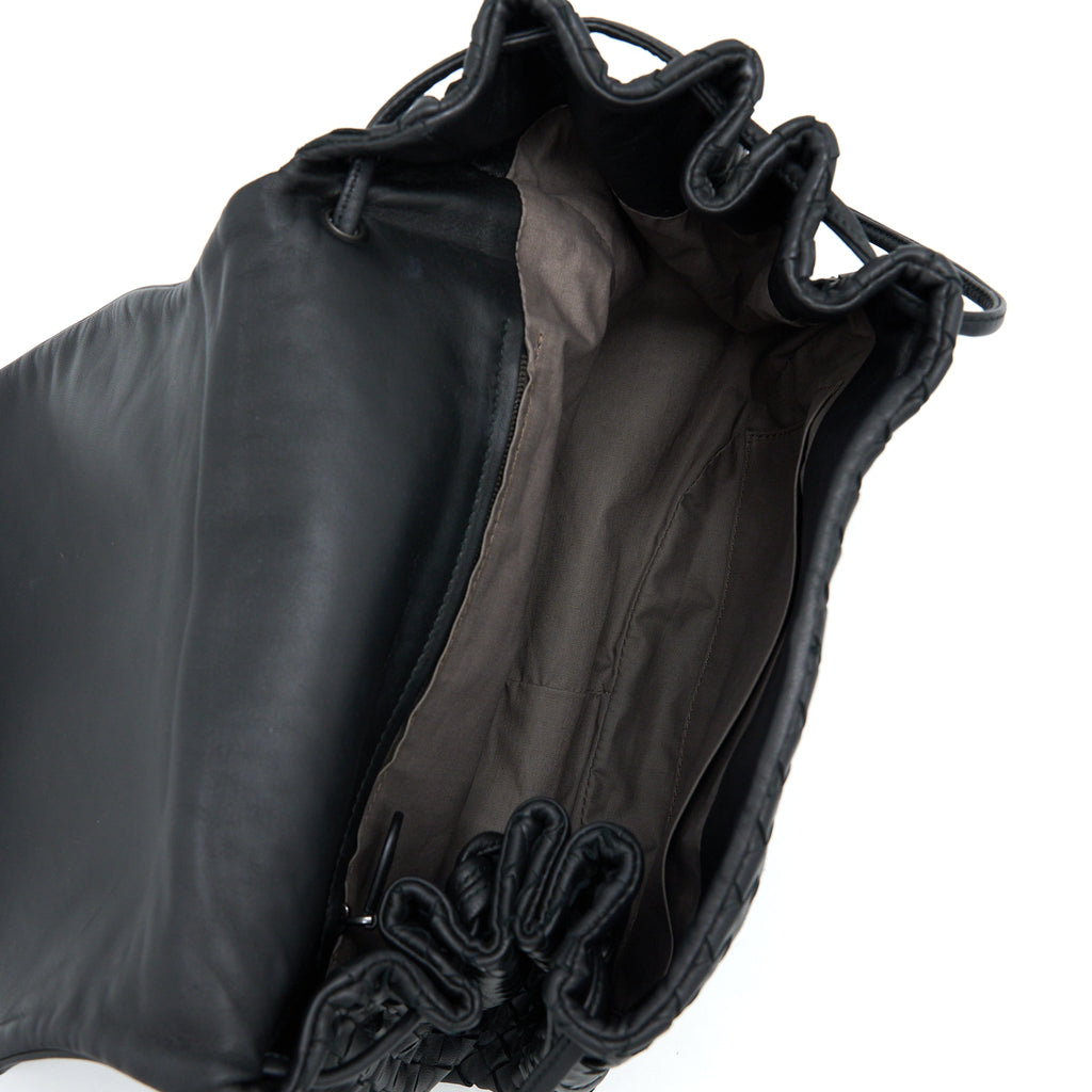 bottega-veneta-intrecciato-flap-bag-black