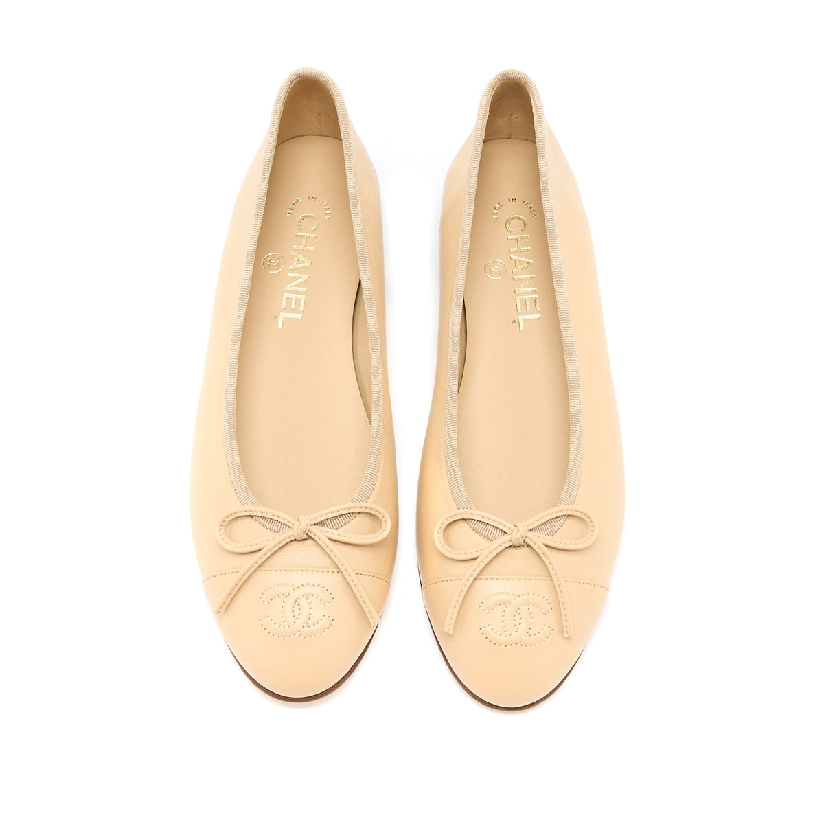 chanel-size-38-5-ballerina-flat-shoes-lambskin-beige